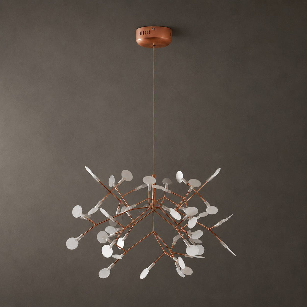 Lampadario LED Firefly in Oro Rosa