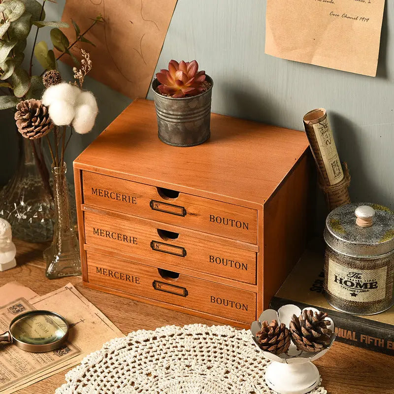 Cassetto di Stoccaggio in Legno Vintage Heritage