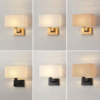 Lampada da Parete Moderna con Paralume in Tessuto