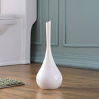 Set moderno di spazzola per WC con contenitore arrotondato
