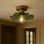 Lampada da soffitto floreale vintage