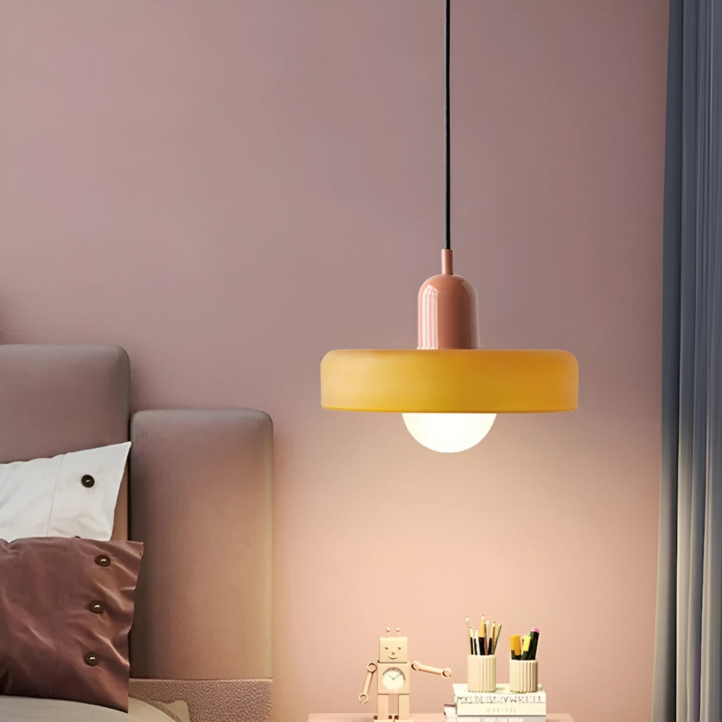 Lampada a sospensione in vetro - Regolabile e Colorata - Design Chic