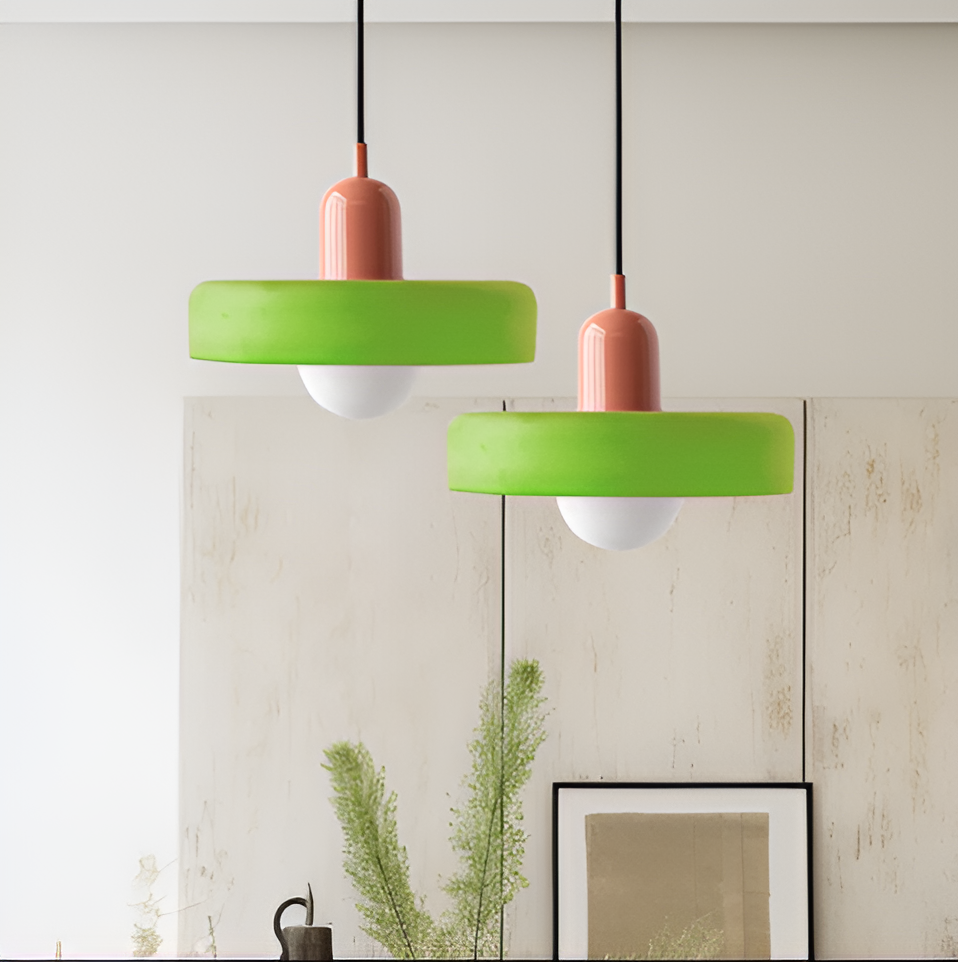 Lampada a sospensione in vetro - Regolabile e Colorata - Design Chic