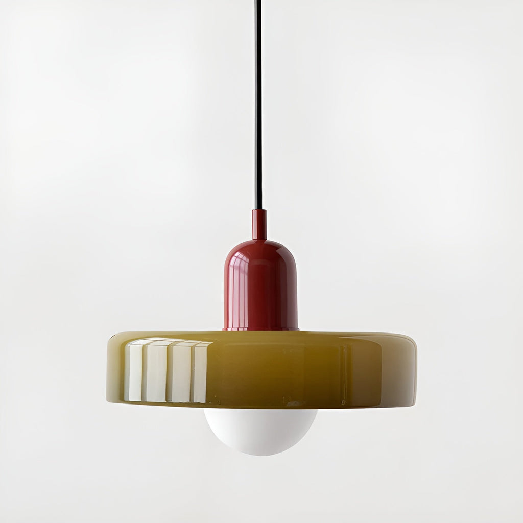 Lampada a sospensione in vetro - Regolabile e Colorata - Design Chic