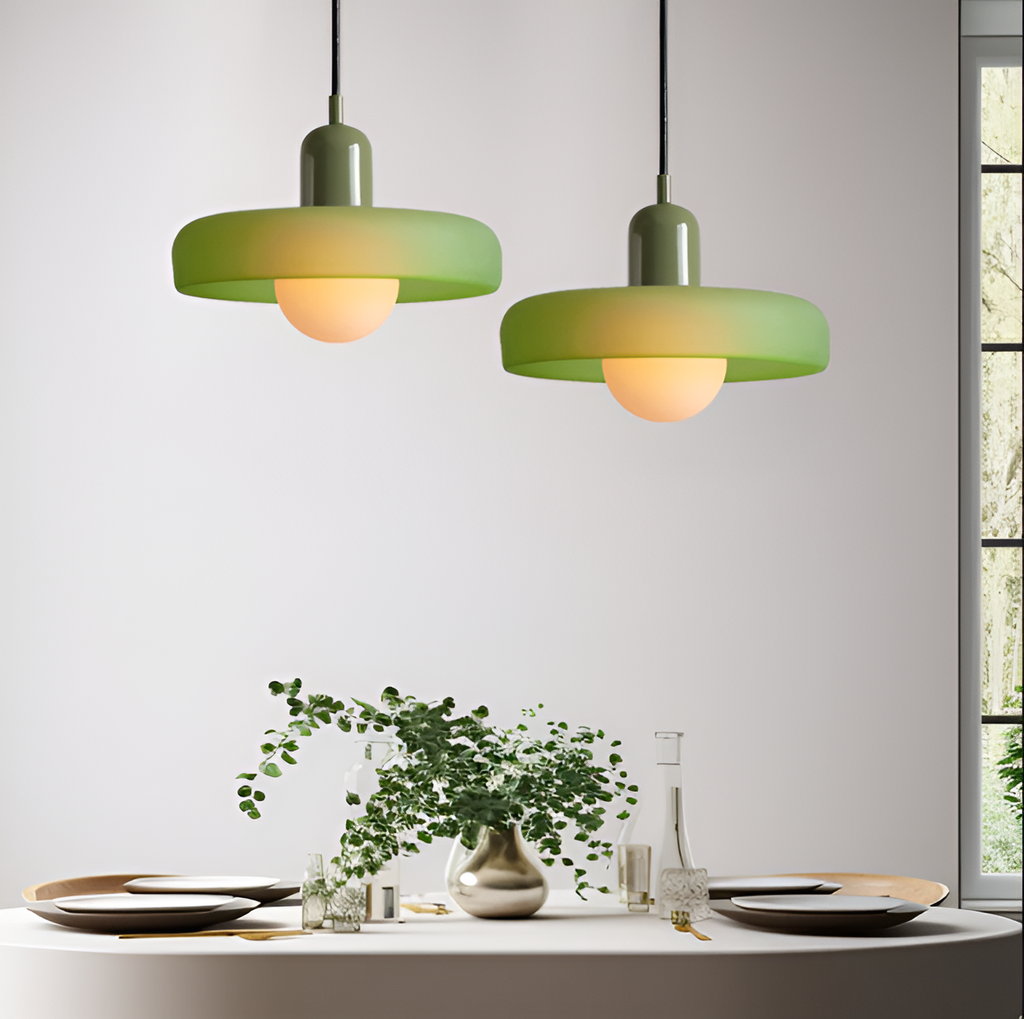 Lampada a sospensione in vetro - Regolabile e Colorata - Design Chic