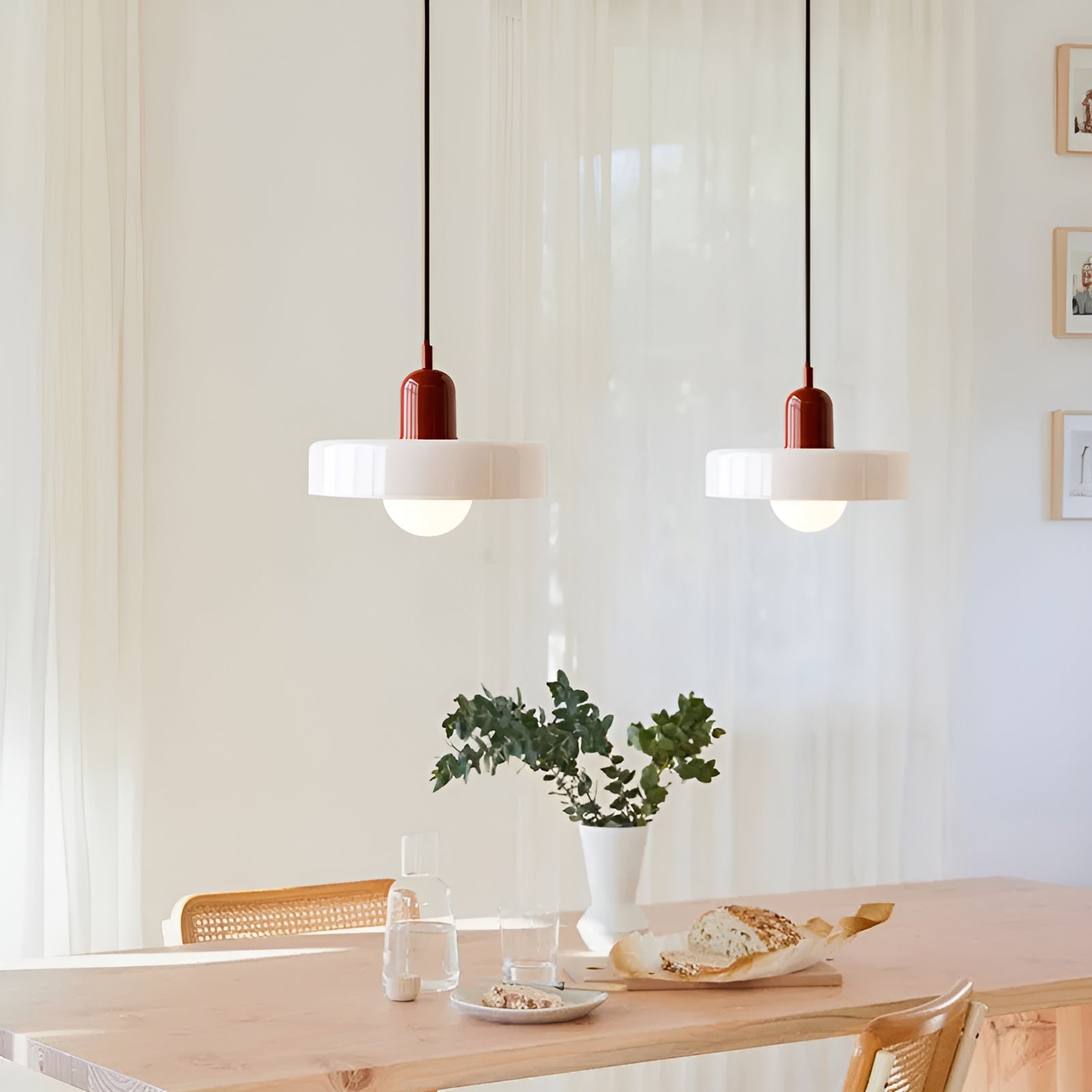 Lampada a sospensione in vetro - Regolabile e Colorata - Design Chic