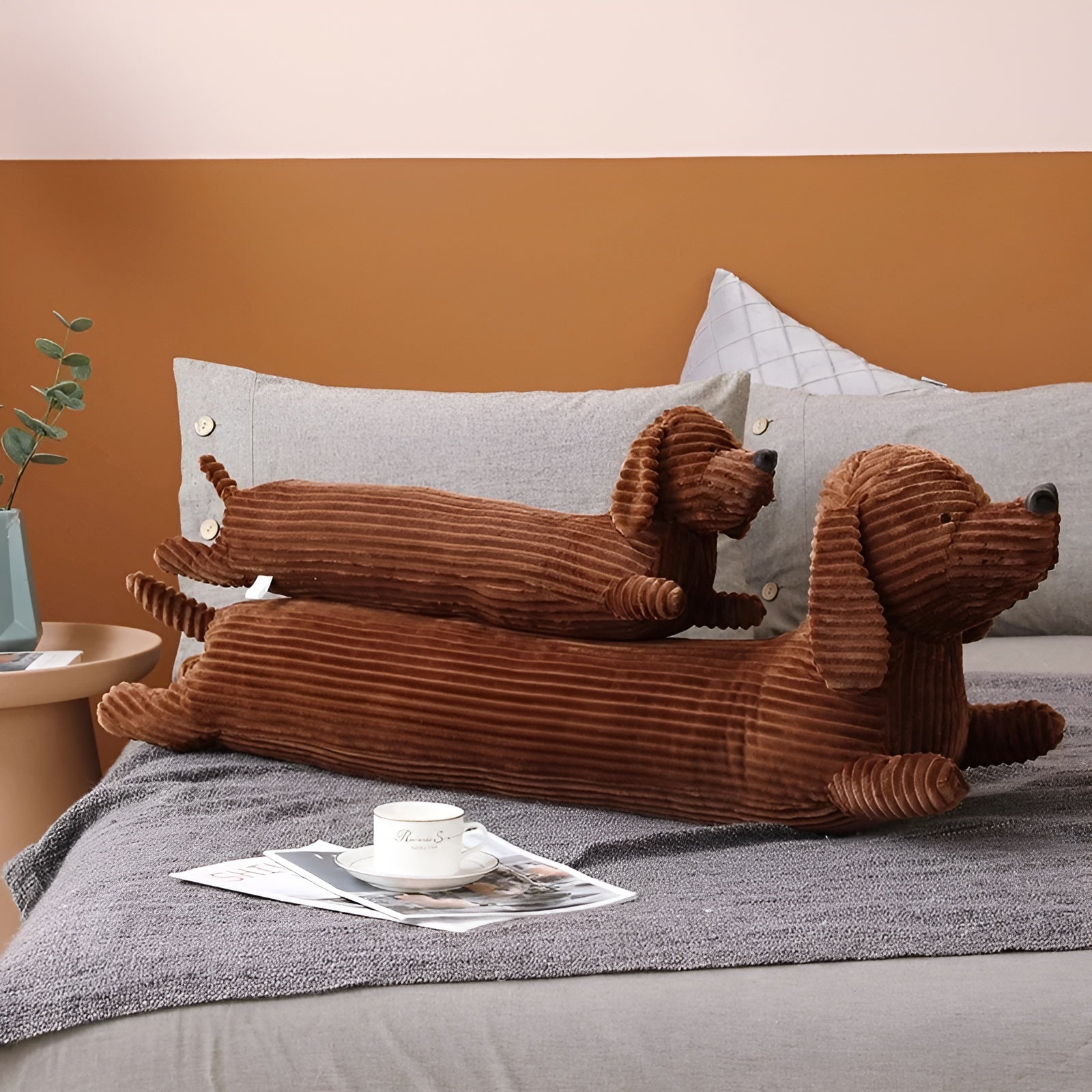 CuddlePup - Morbido cuscino a forma di bassotto per coccole e relax