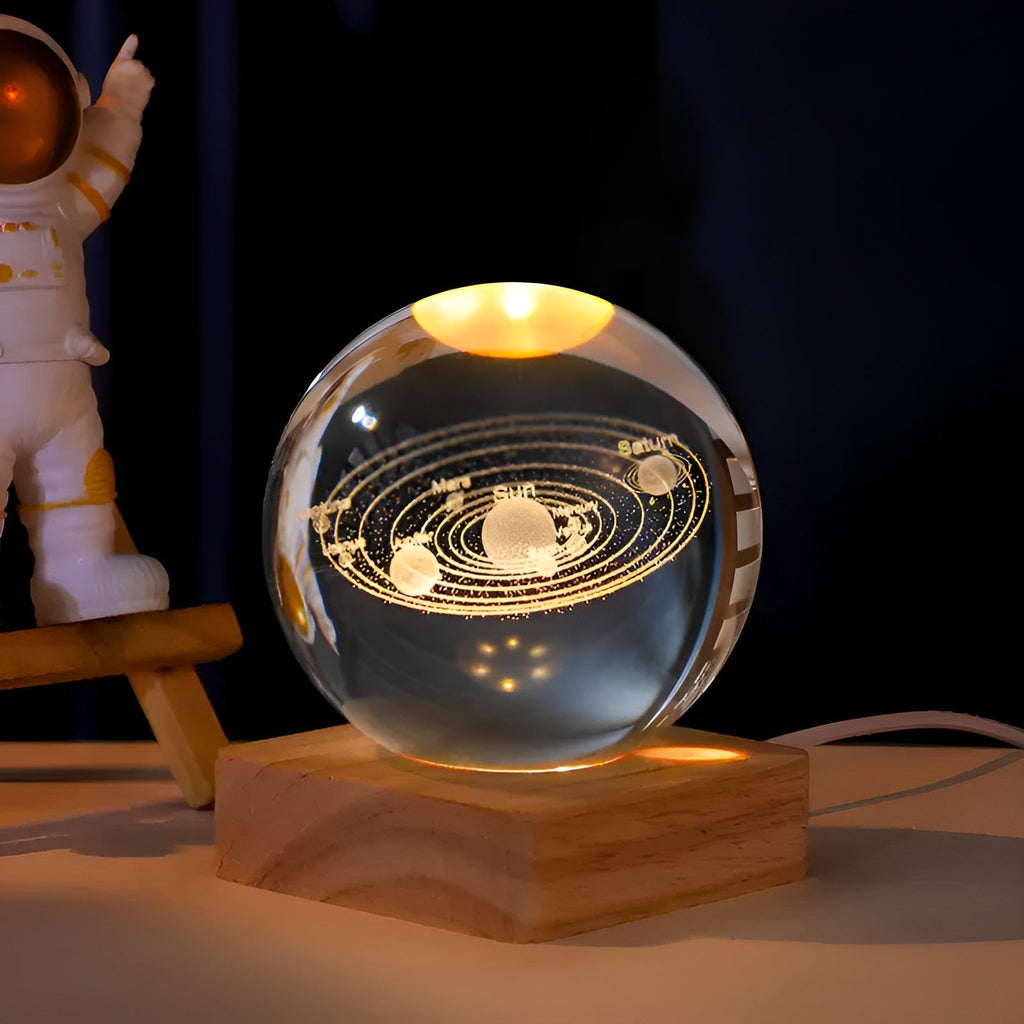 LED-Galassia-Palla di Cristallo – Magica Illuminazione con Effetto Via Lattea | Luce Notturna Decorativa