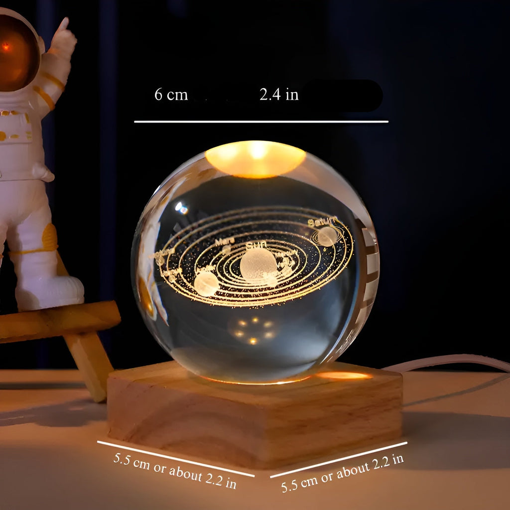LED-Galassia-Palla di Cristallo – Magica Illuminazione con Effetto Via Lattea | Luce Notturna Decorativa