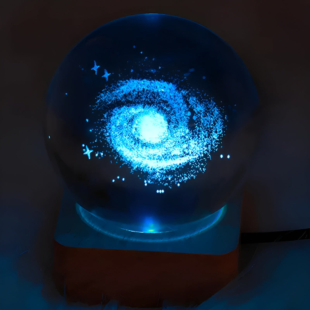 LED-Galassia-Palla di Cristallo – Magica Illuminazione con Effetto Via Lattea | Luce Notturna Decorativa