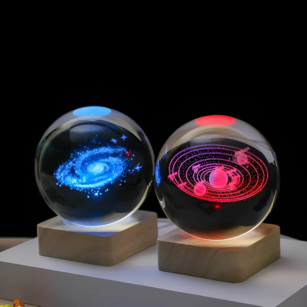 LED-Galassia-Palla di Cristallo – Magica Illuminazione con Effetto Via Lattea | Luce Notturna Decorativa