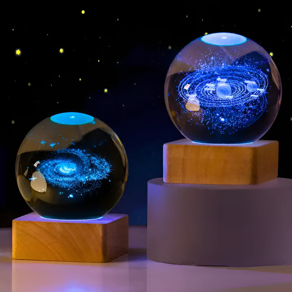 LED-Galassia-Palla di Cristallo – Magica Illuminazione con Effetto Via Lattea | Luce Notturna Decorativa