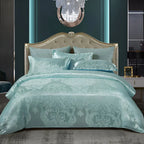 OpalDream – Set di biancheria da letto lussuoso con design jacquard e morbidezza setosa