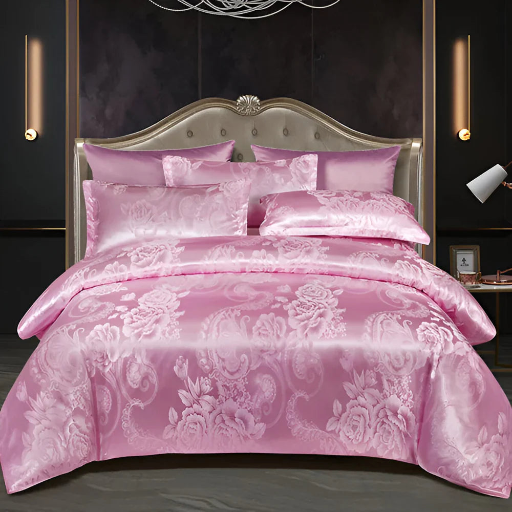 OpalDream – Set di biancheria da letto lussuoso con design jacquard e morbidezza setosa