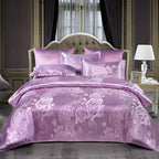 OpalDream – Set di biancheria da letto lussuoso con design jacquard e morbidezza setosa