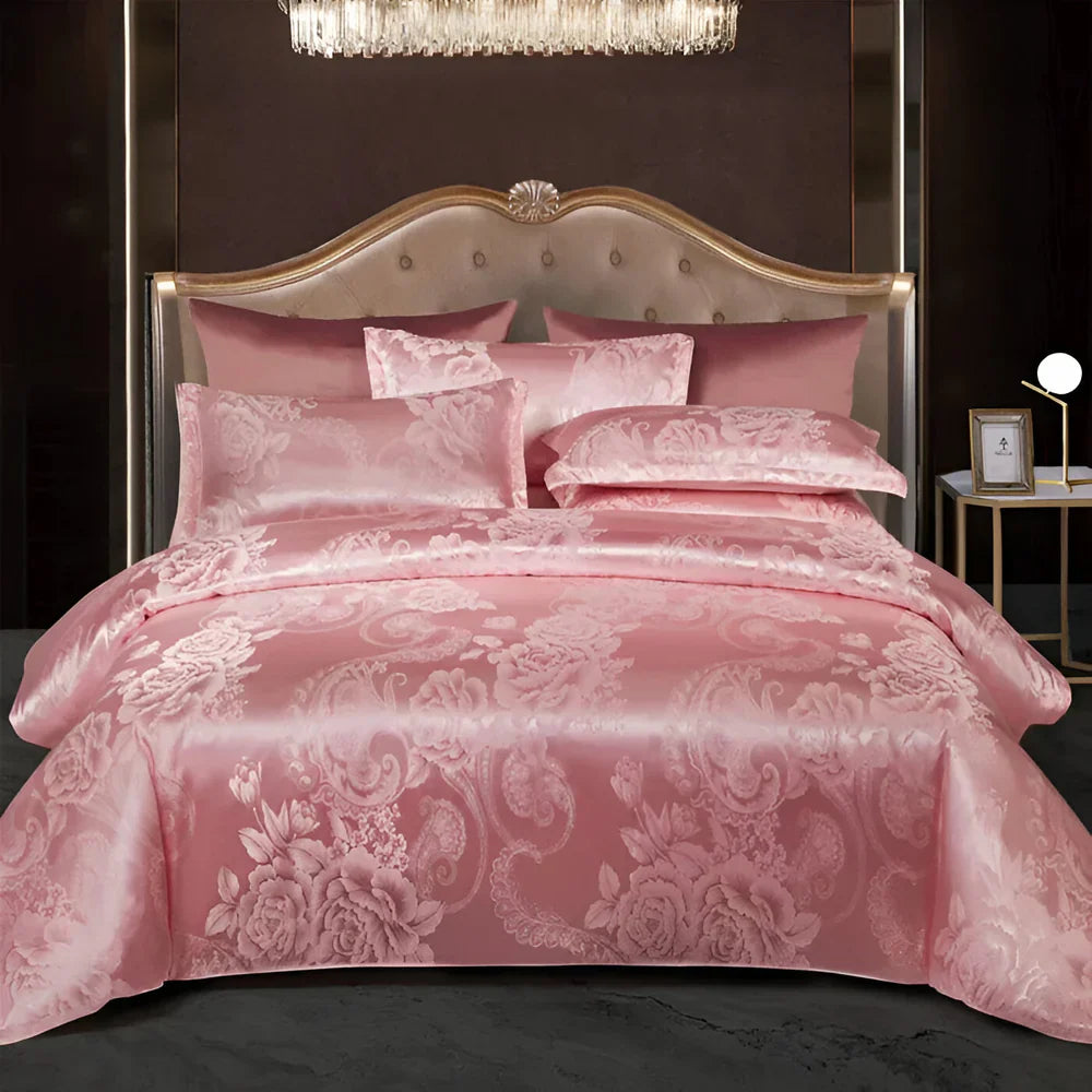 OpalDream – Set di biancheria da letto lussuoso con design jacquard e morbidezza setosa