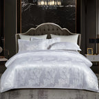 OpalDream – Set di biancheria da letto lussuoso con design jacquard e morbidezza setosa