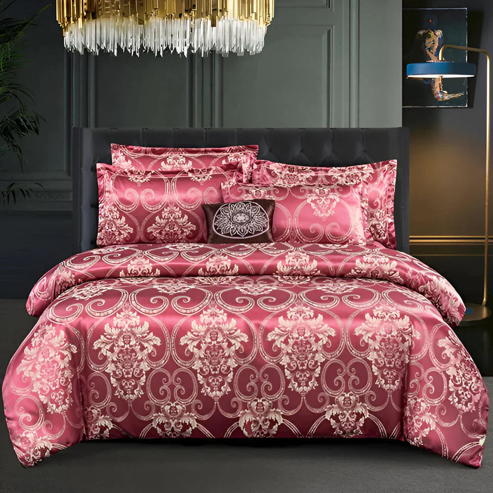 OpalDream – Set di biancheria da letto lussuoso con design jacquard e morbidezza setosa