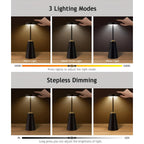 Lampada da Tavolo Senza Fili - Design di Lusso - Ambiente Moderno - Dimmerabile