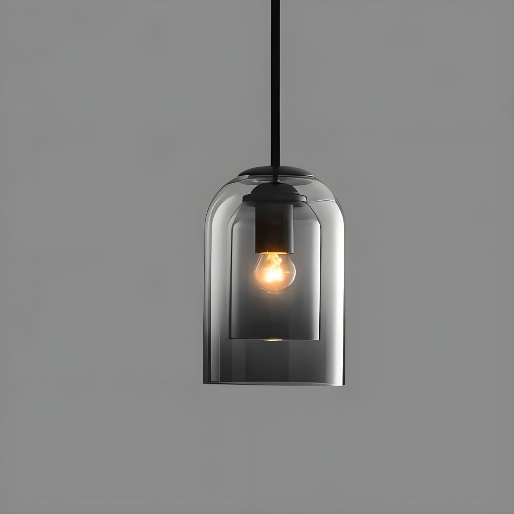 SkyGleam Light - Moderna Lampada a Sospensione in Vetro Doppio