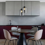 SkyGleam Light - Moderna Lampada a Sospensione in Vetro Doppio