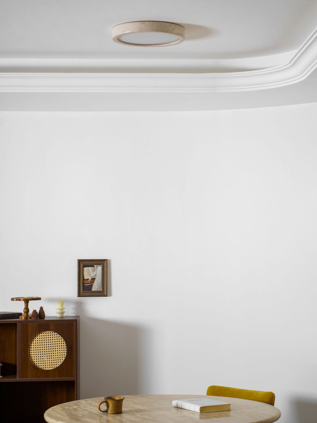 Luce da soffitto Horizon in Travertino