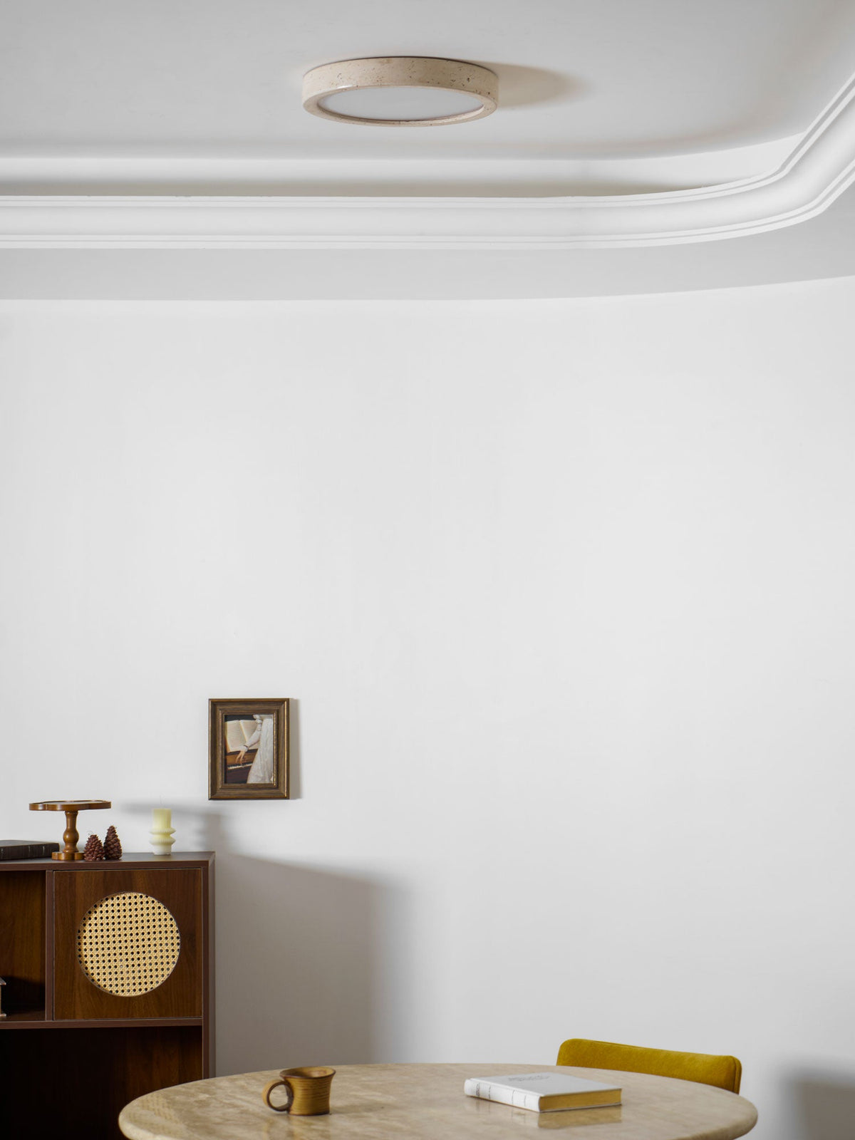 Luce da soffitto Horizon in Travertino