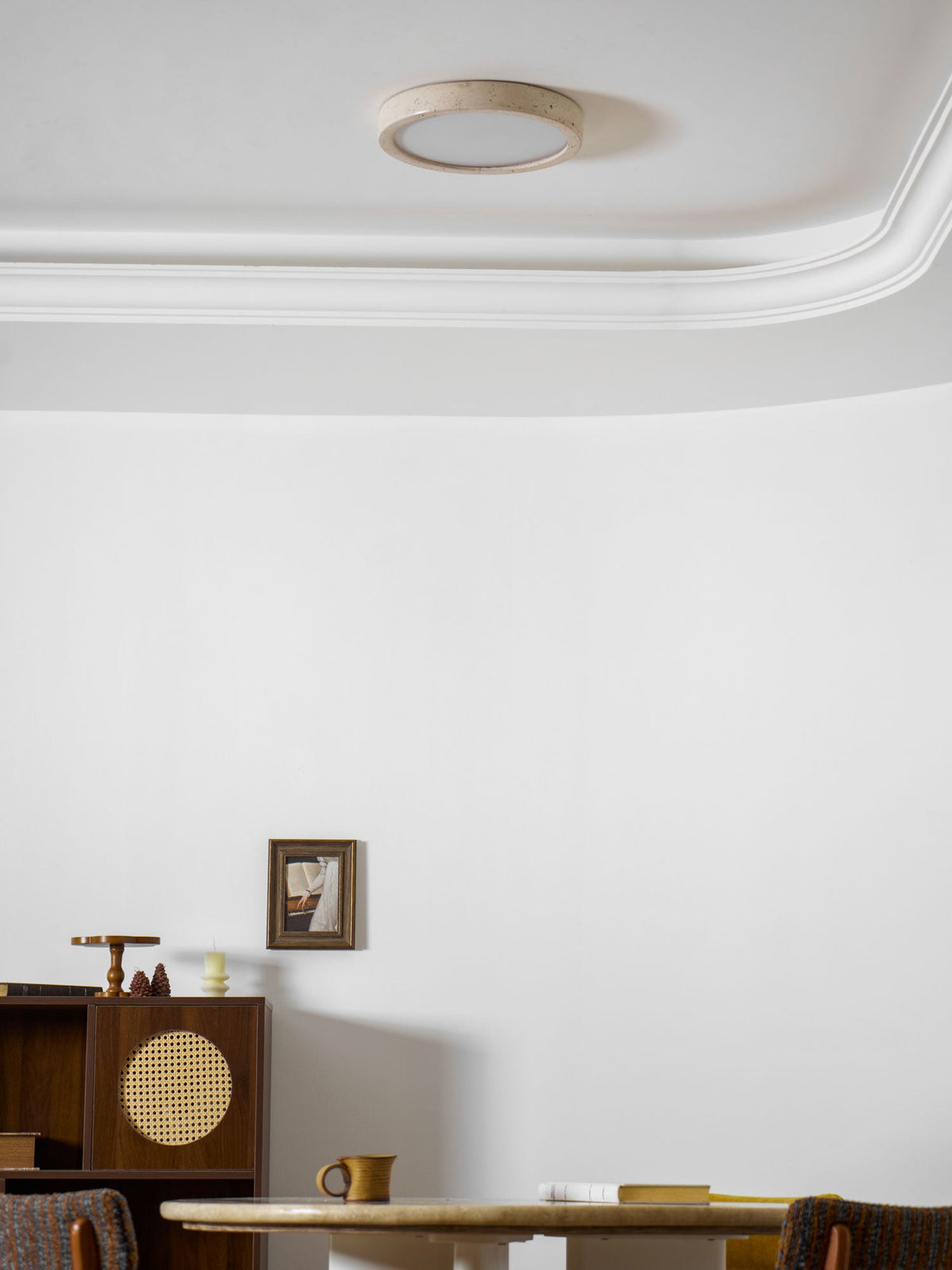 Luce da soffitto Horizon in Travertino