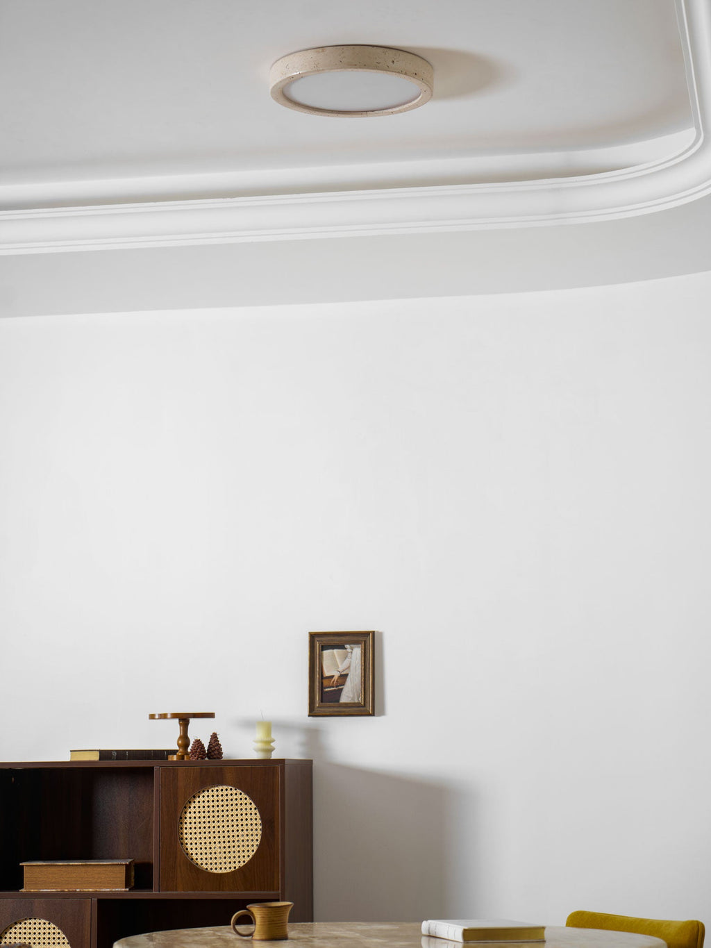 Luce da soffitto Horizon in Travertino