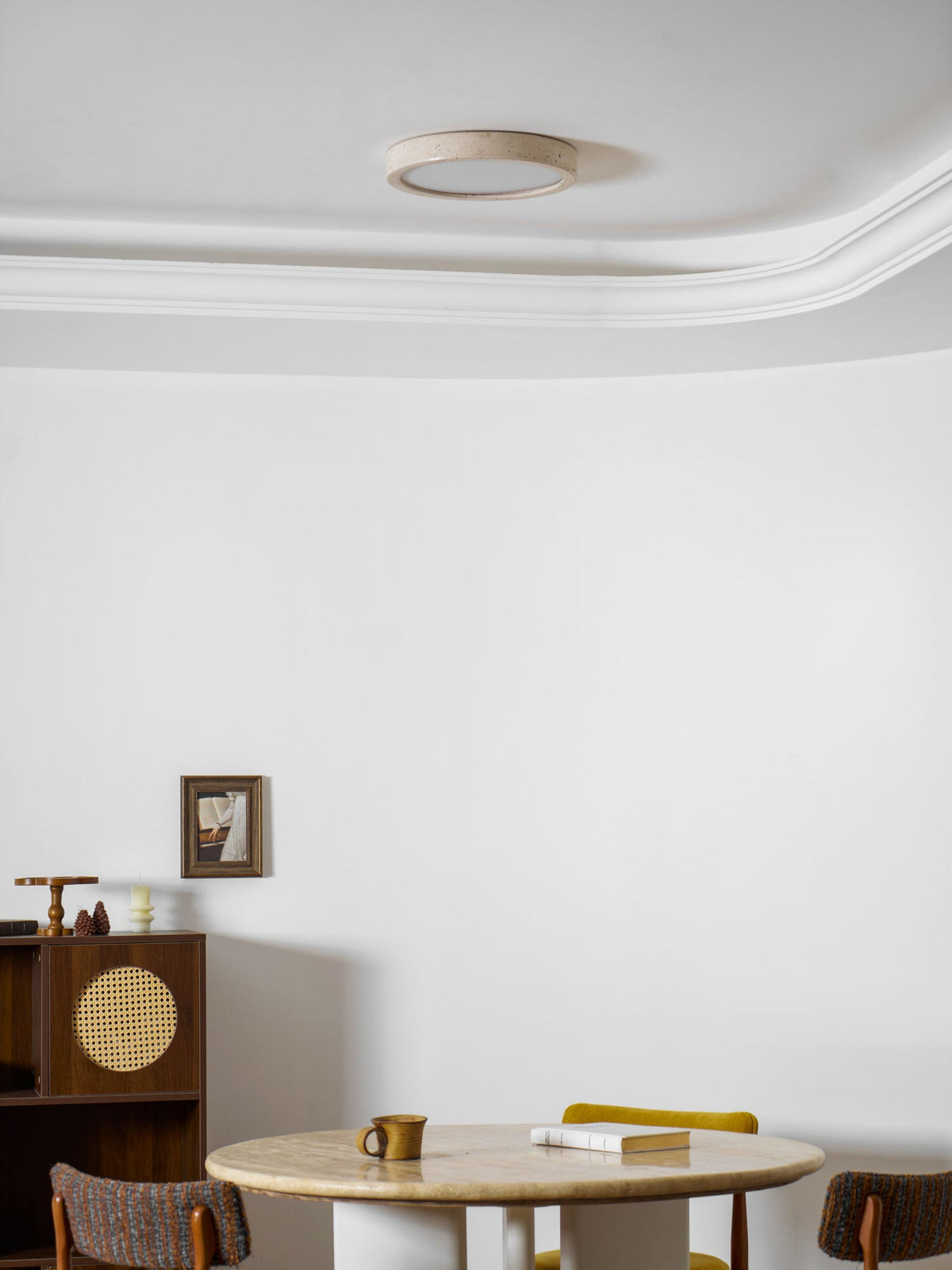 Luce da soffitto Horizon in Travertino