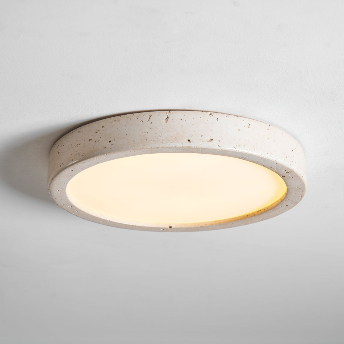 Luce da soffitto Horizon in Travertino