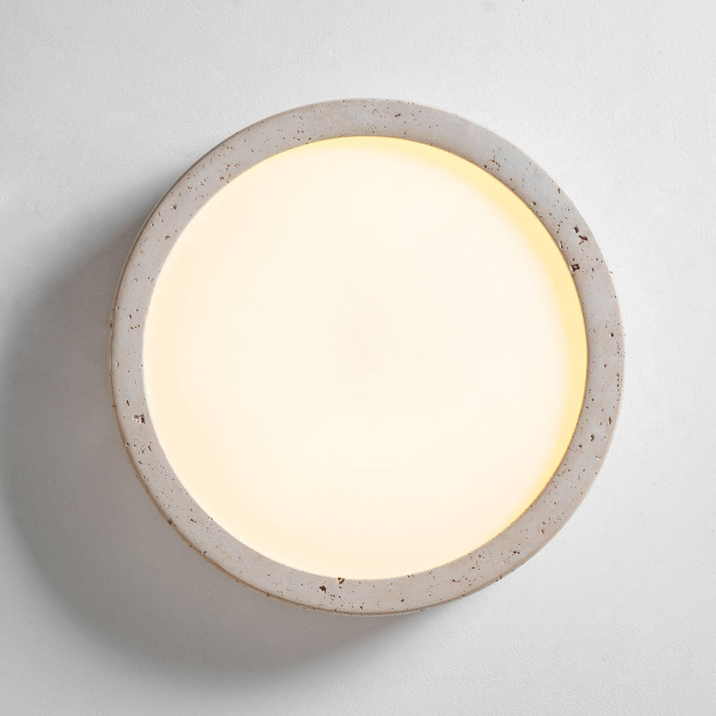 Luce da soffitto Horizon in Travertino
