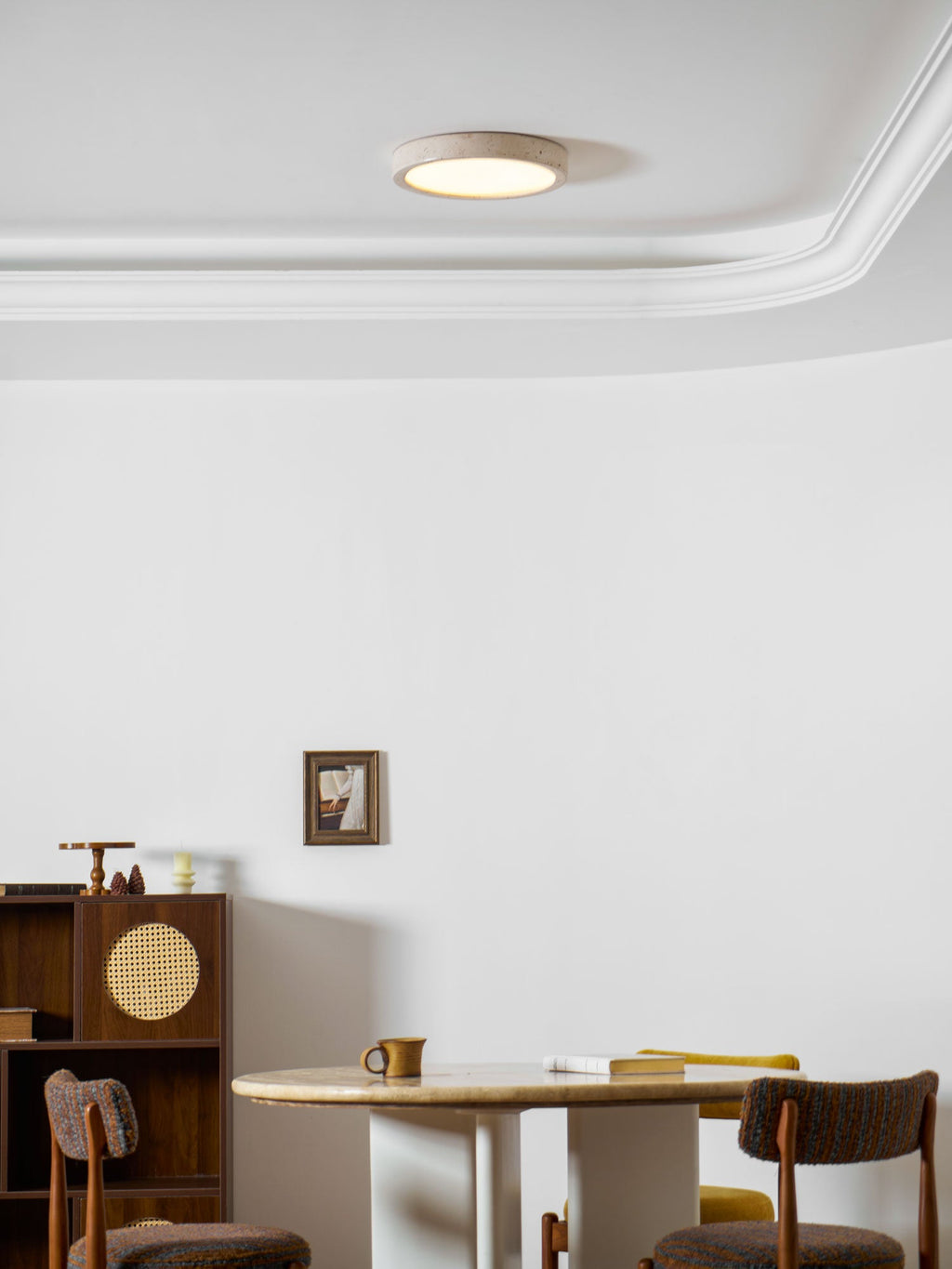 Luce da soffitto Horizon in Travertino