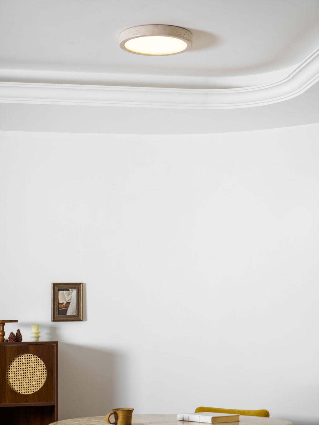 Luce da soffitto Horizon in Travertino