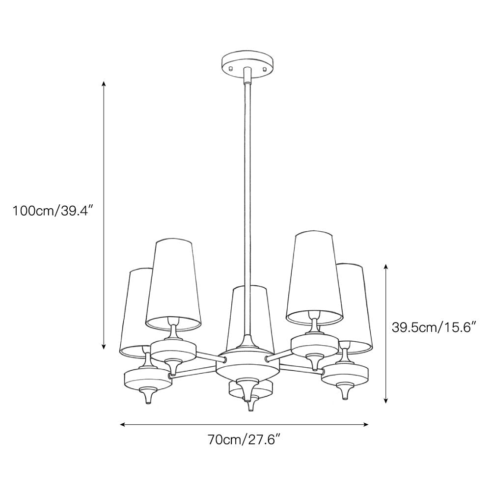Lampadario Rho