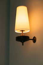 Lampada da Parete Vintage Antica in Ottone Nydorisra