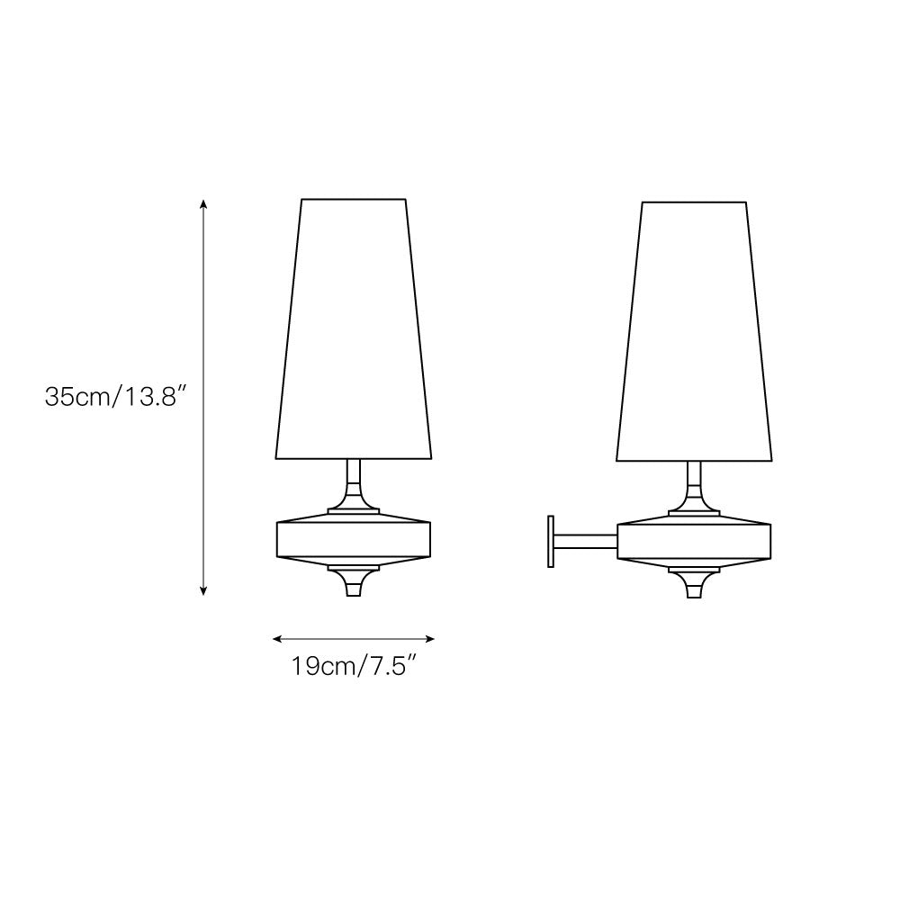Lampada da Parete Vintage Antica in Ottone Nydorisra