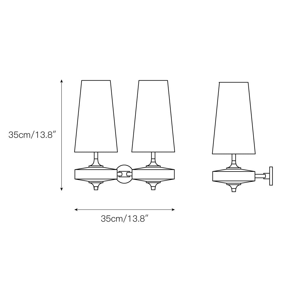Lampada da Parete Vintage Antica in Ottone Nydorisra