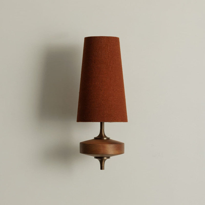 Lampada da Parete Vintage Antica in Ottone Nydorisra