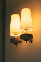 Lampada da Parete Vintage Antica in Ottone Nydorisra