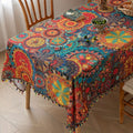 Elara Haus Kintsugi Bloom – Tovaglia Jacquard Mandala Architettonico