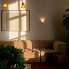 Applique a muro LED 1 luce in vetro colorato retro