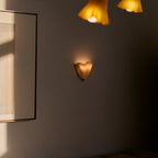 Applique a muro LED 1 luce in vetro colorato retro