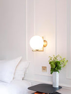 Joanna Applique Vetro Soffiato Moderna Minimalista Opale