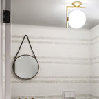 Joanna Applique Vetro Soffiato Moderna Minimalista Opale