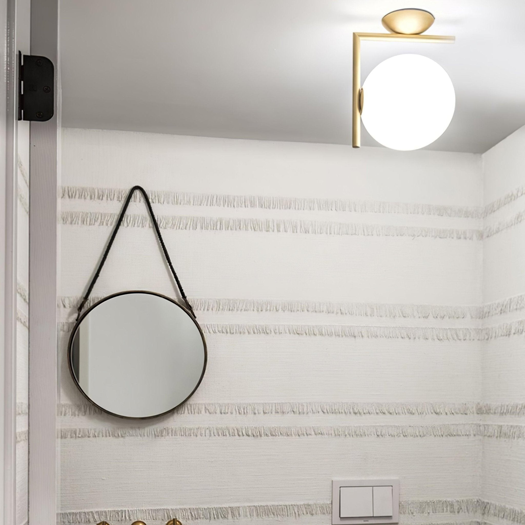 Joanna Applique Vetro Soffiato Moderna Minimalista Opale