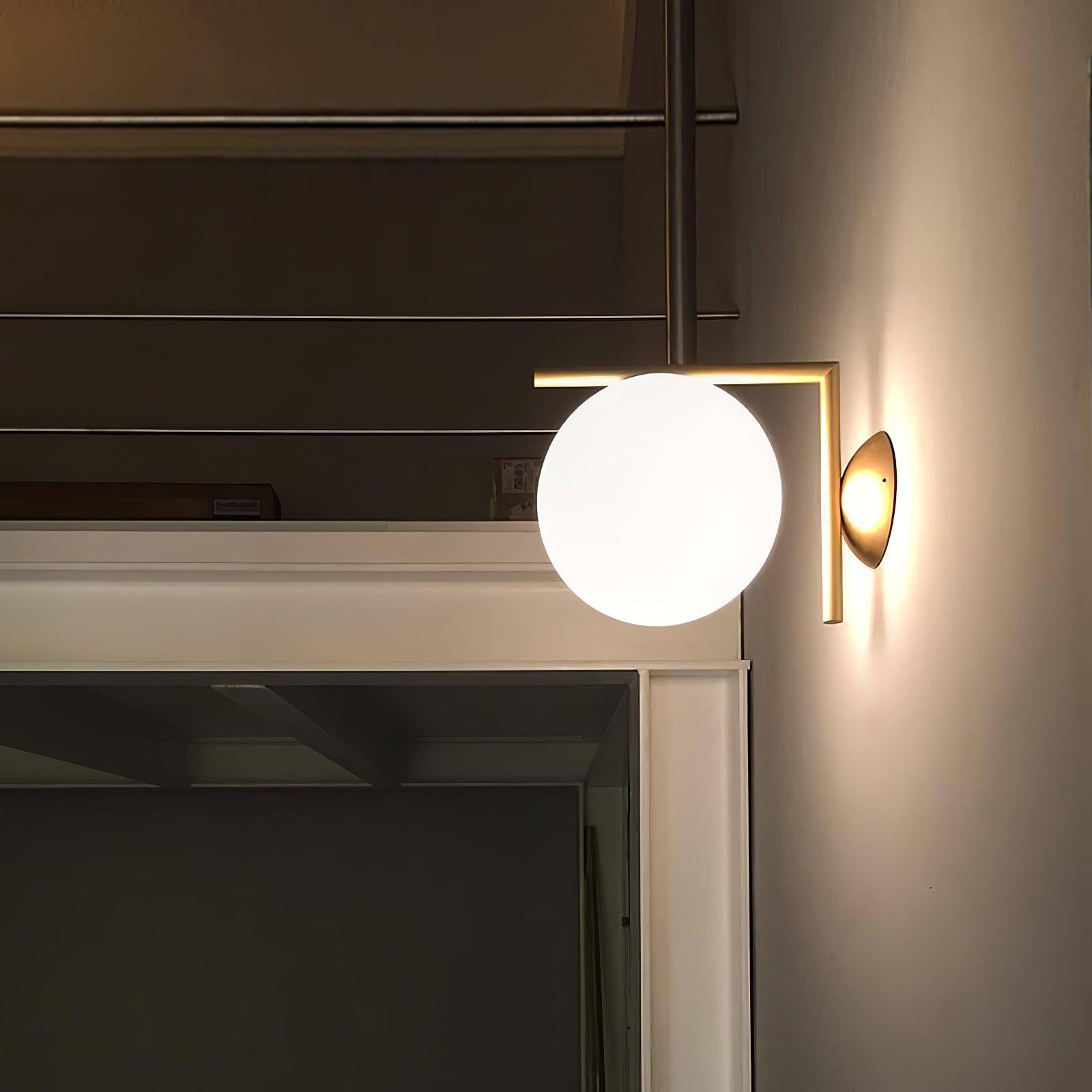 Joanna Applique Vetro Soffiato Moderna Minimalista Opale
