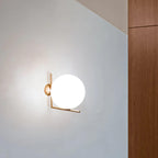 Joanna Applique Vetro Soffiato Moderna Minimalista Opale