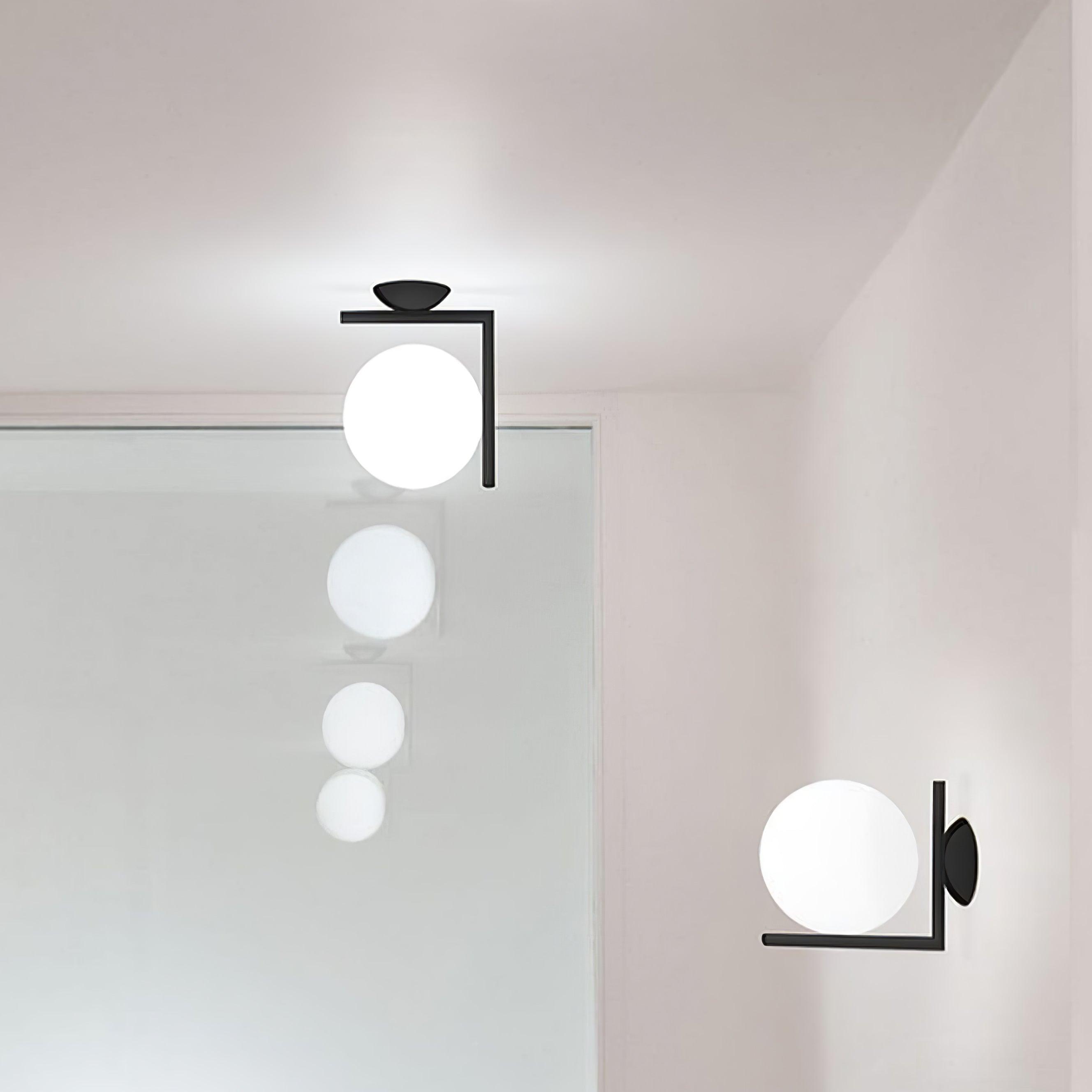 Joanna Applique Vetro Soffiato Moderna Minimalista Opale