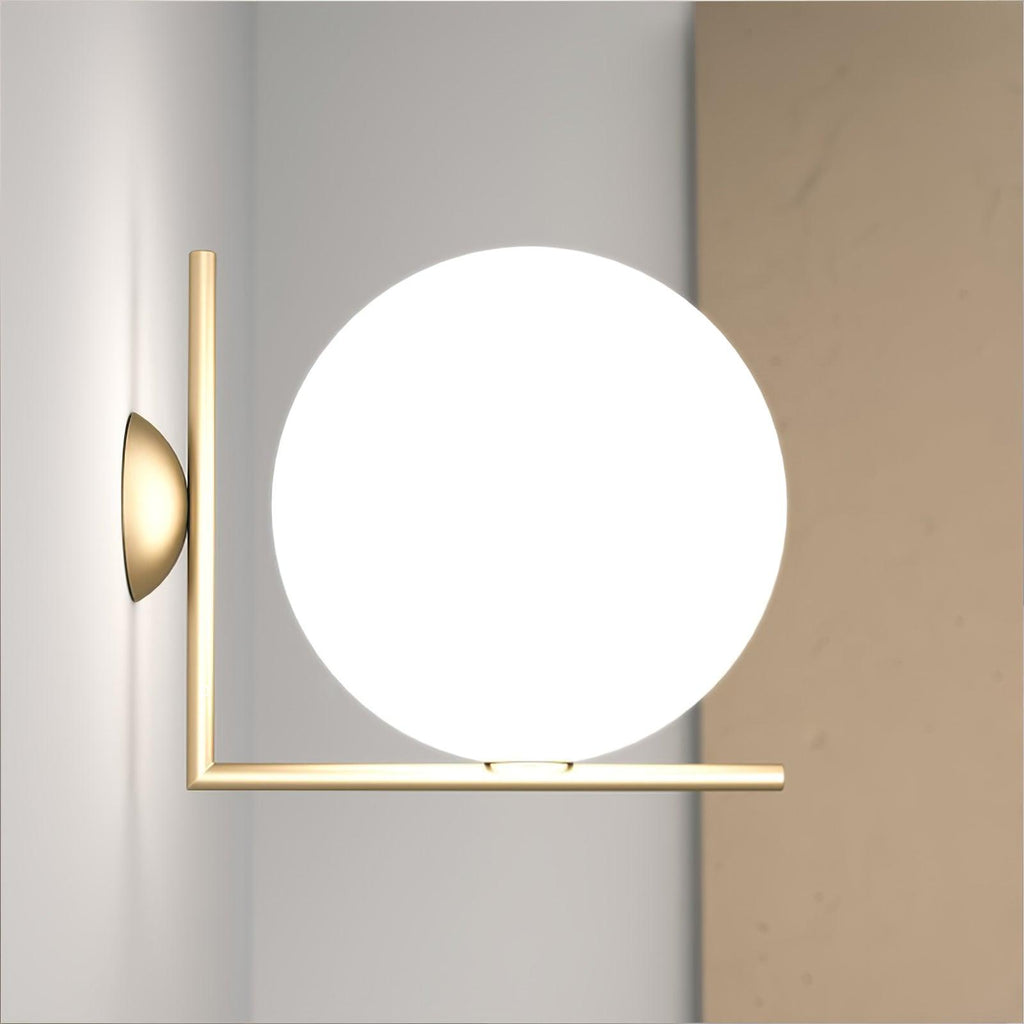 Joanna Applique Vetro Soffiato Moderna Minimalista Opale
